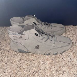 LDECK Men’s Size US 8-8.5 Sports Casual Italian Leather High Top Shoe